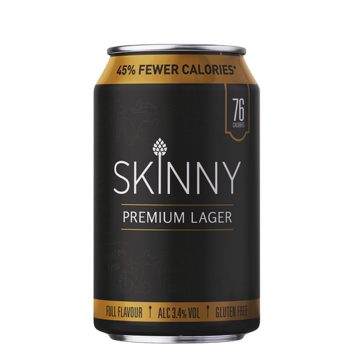 SkinnyBrands Lager Cans
