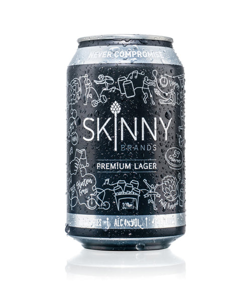 SkinnyBrands Lager Cans