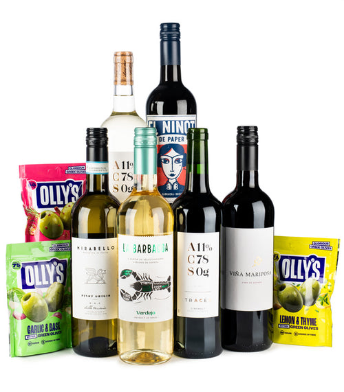 6 Mixed Wines Starter Case+ FREE Olives