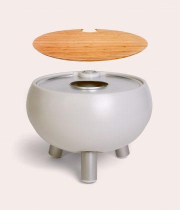 Outside Gang Drinks Cooler Table - Moon Grey Short Legs