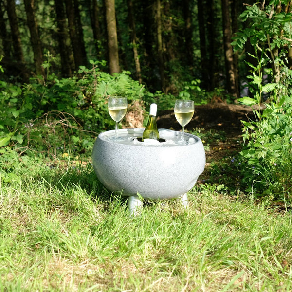 Outside Gang Drinks Cooler Table - Moon Grey Short Legs