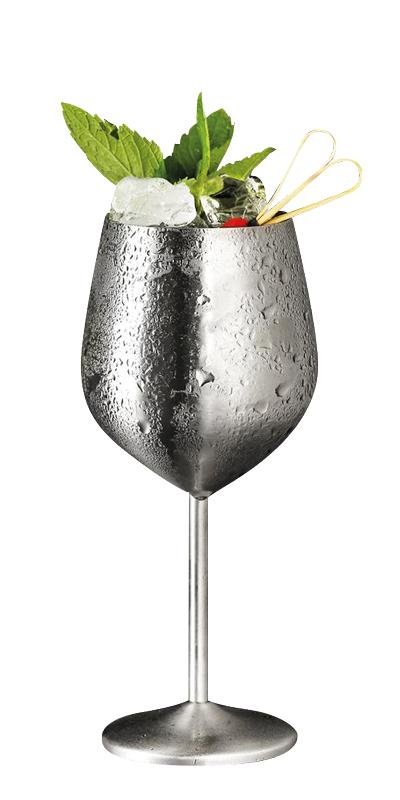 Silver Stainless Steel Wine Goblet